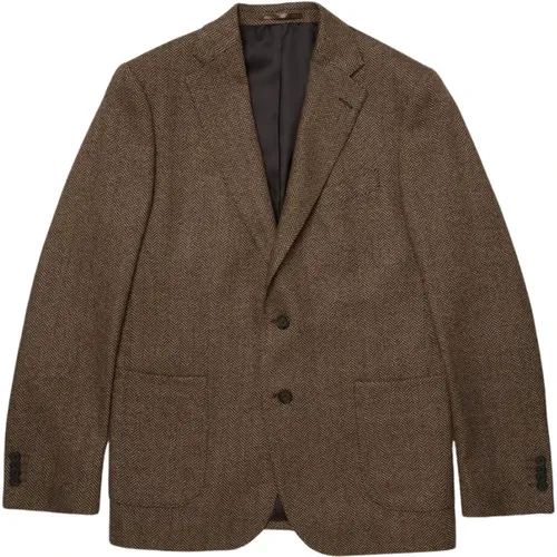 Herringbone Virgin Wool-Blend Sportmantel , Herren, Größe: 3XL - Brooks Brothers - Modalova