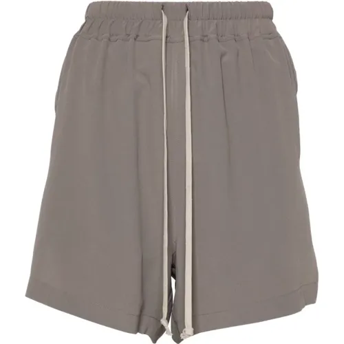 Dove Grey High-Waisted Shorts , female, Sizes: S, XS - Rick Owens - Modalova