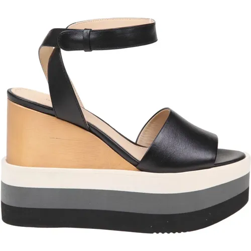 Leather Wedge Sandals , female, Sizes: 7 UK, 5 UK, 4 UK, 3 UK - Paloma Barceló - Modalova