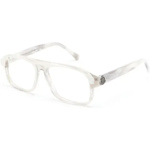 Graue Optische Brille Stilvoll und vielseitig - Moncler - Modalova