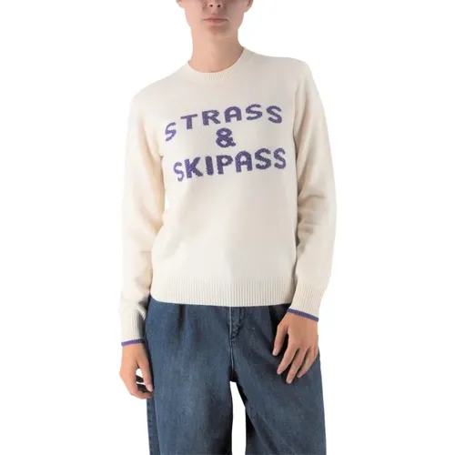 Strass Pass Sweater , female, Sizes: S, XS - MC2 Saint Barth - Modalova