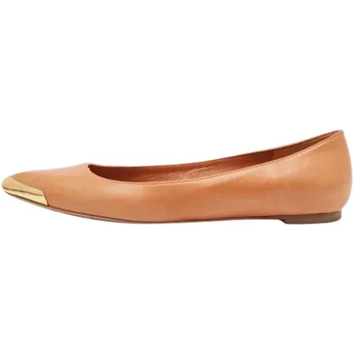 Pre-owned Leather flats , female, Sizes: 5 1/2 UK - Alexander McQueen Pre-owned - Modalova