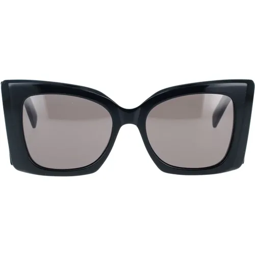 Womens Blaze Sunglasses SL M119 001 , female, Sizes: 54 MM - Saint Laurent - Modalova