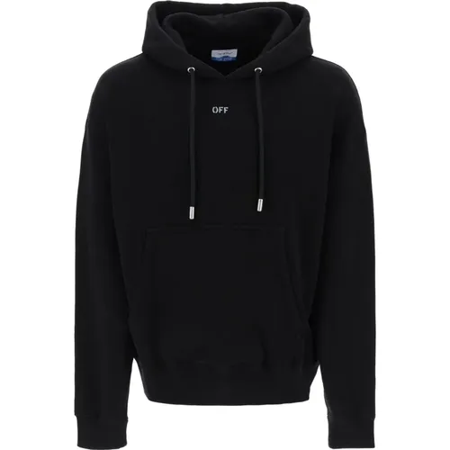 Skate Hoodie mit Logo-Druck , Herren, Größe: XL - Off White - Modalova