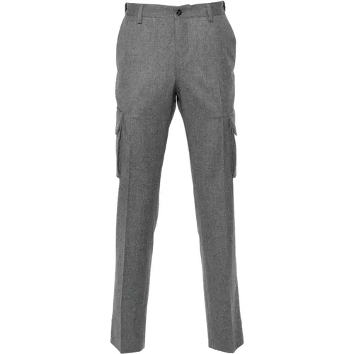 Super 120s wool cargo trousers , male, Sizes: 3XL, 2XL - Corneliani - Modalova