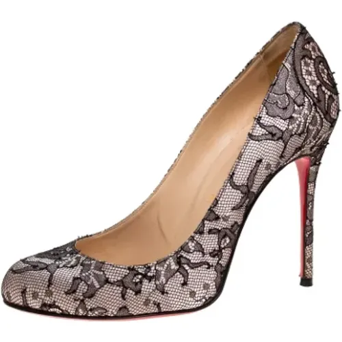 Pre-owned Satin heels , female, Sizes: 3 UK - Christian Louboutin Pre-owned - Modalova