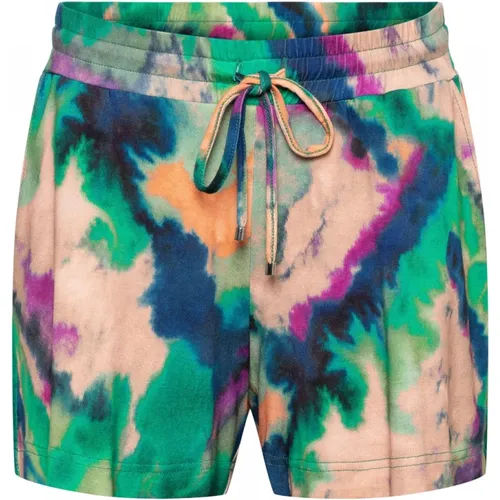 Dip Dye Grüne Shorts , Damen, Größe: S - &Co Woman - Modalova