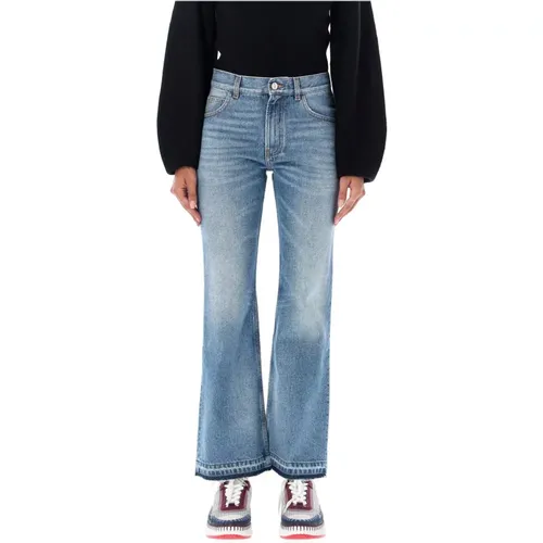 Stylish Flared Denim Jeans Upgrade , female, Sizes: W26, W27 - Chloé - Modalova