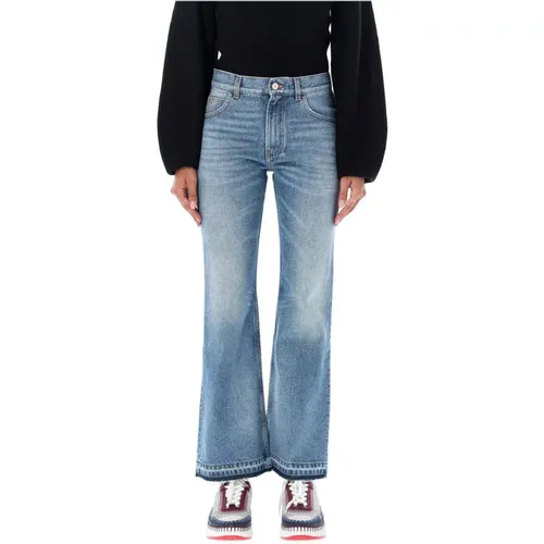 Stylish Flared Denim Jeans Upgrade , female, Sizes: W27 - Chloé - Modalova