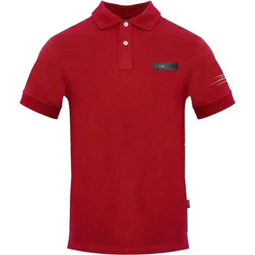 Kurzarm-Poloshirt aus Baumwolle , Herren, Größe: 2XL - Plein Sport - Modalova