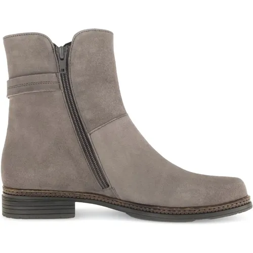 Eleganter Wildleder Stiefelette - Grau , Damen, Größe: 35 1/2 EU - Gabor - Modalova