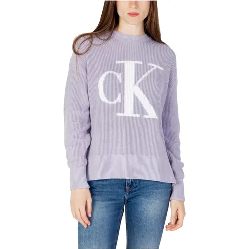 Womens Knitwear with Long Sleeves , female, Sizes: L - Calvin Klein Jeans - Modalova