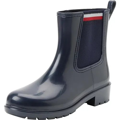 Elastischer Regenstiefel für Unternehmen , Damen, Größe: 37 EU - Tommy Hilfiger - Modalova