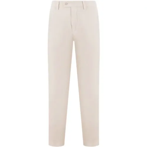 Stretch Cotton Trousers , male, Sizes: XL, M - Caruso - Modalova