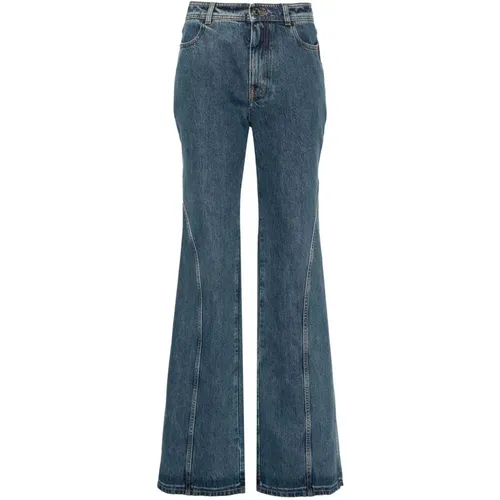 Blaue Denim Flared Jeans Del Core - Del Core - Modalova