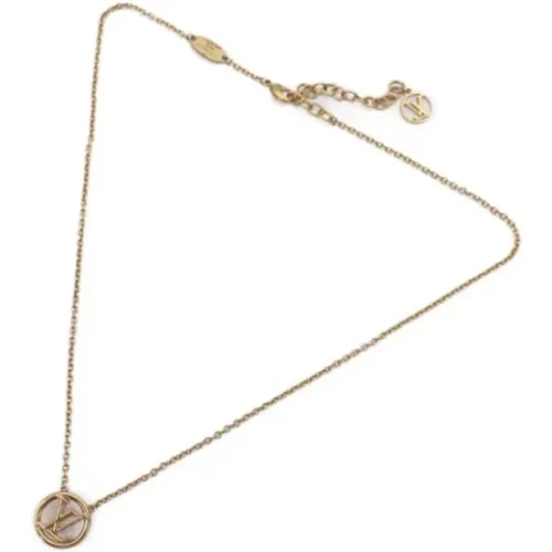 Pre-owned Metal necklaces , female, Sizes: ONE SIZE - Louis Vuitton Vintage - Modalova