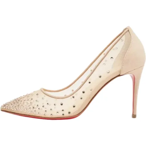 Pre-owned Mesh heels , female, Sizes: 4 UK - Christian Louboutin Pre-owned - Modalova