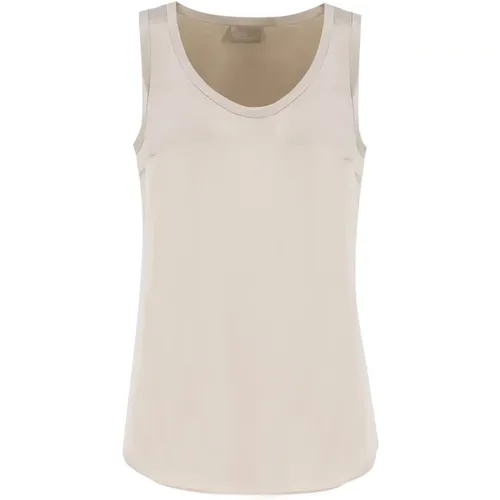 Seidensatin Sportliches Top , Damen, Größe: XL - BRUNELLO CUCINELLI - Modalova