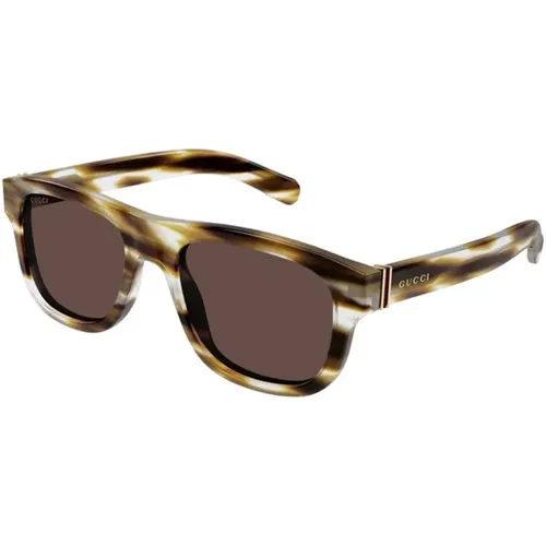 Brown Havana Sunglasses Gg1509S 003 , male, Sizes: 54 MM - Gucci - Modalova