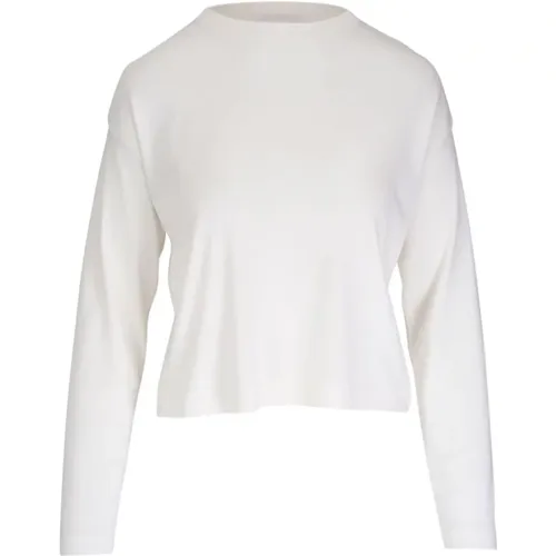 Off Long Sleeve Cropped Top , female, Sizes: S - Vince - Modalova