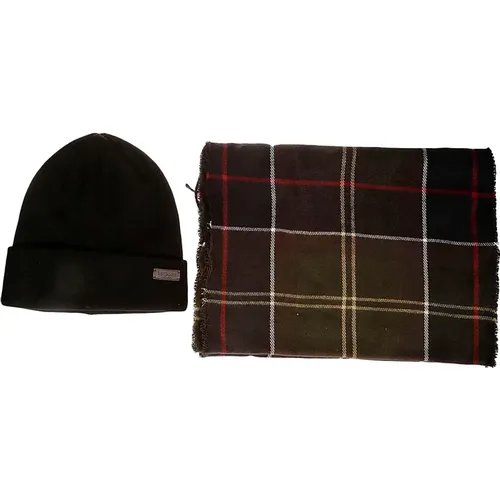 Galingale Geschenkset mit Tartan Hut und Schal - Barbour - Modalova