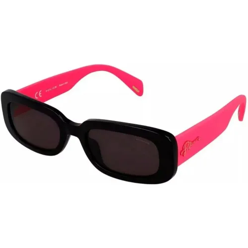 Schwarze Acetat-Sonnenbrille für Frauen - Police - Modalova