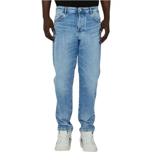 Helle Waschung Slim Fit Basic Jeans , Herren, Größe: W32 - John Richmond - Modalova