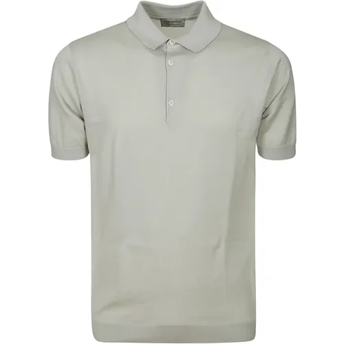 Men& Clothing T-Shirts Polo Shirt Grey Ss23 , male, Sizes: XL - John Smedley - Modalova