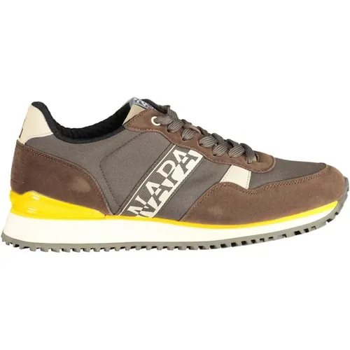 Polyester Sneaker with Contrasting Details , male, Sizes: 10 UK, 7 UK, 9 UK, 6 UK, 8 UK - Napapijri - Modalova