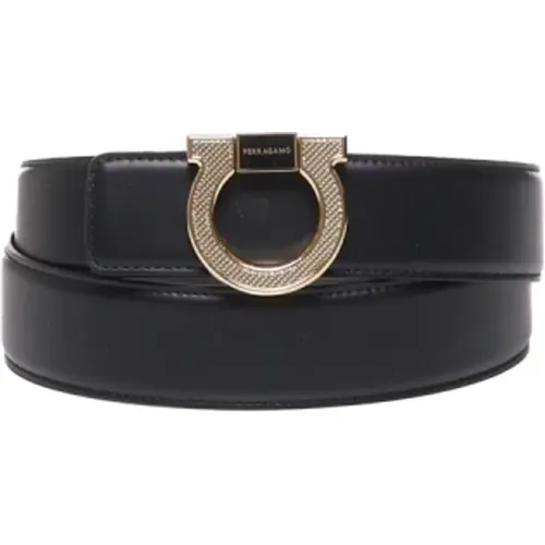 Calfskin Belt with Metal Buckle , male, Sizes: 115 CM, 100 CM, 105 CM - Salvatore Ferragamo - Modalova