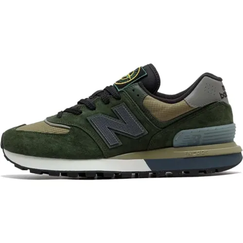 Legacy x Stone Island Dark Sneakers , male, Sizes: 7 1/2 UK, 6 1/2 UK - New Balance - Modalova