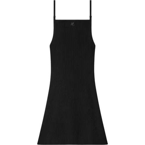 Ribbed Viscose Dress , female, Sizes: XS, M, S, L - Courrèges - Modalova