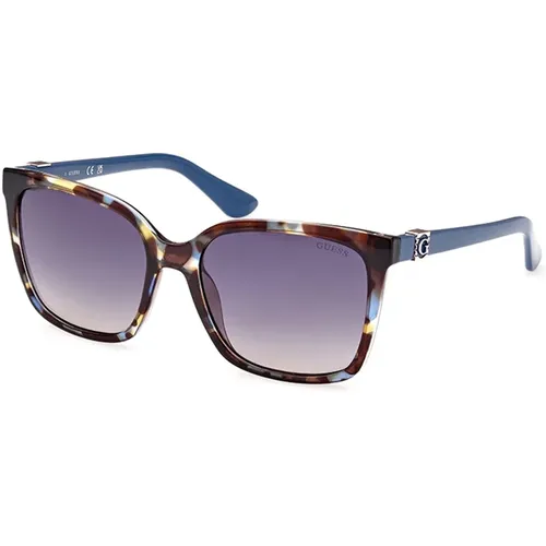 Blaue Verlaufssonnenbrille Gu7865-92B , Damen, Größe: 57 MM - Guess - Modalova