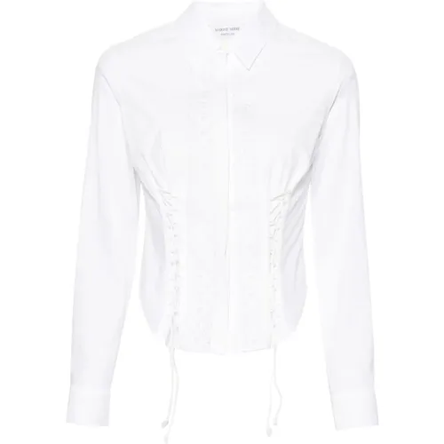 Casual Long Sleeve Cotton Shirt , female, Sizes: S, L, M - Marine Serre - Modalova