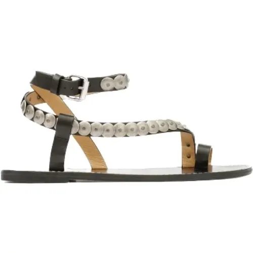 Studded Flat Sandals in Black , female, Sizes: 3 UK, 4 UK, 5 UK - Isabel marant - Modalova