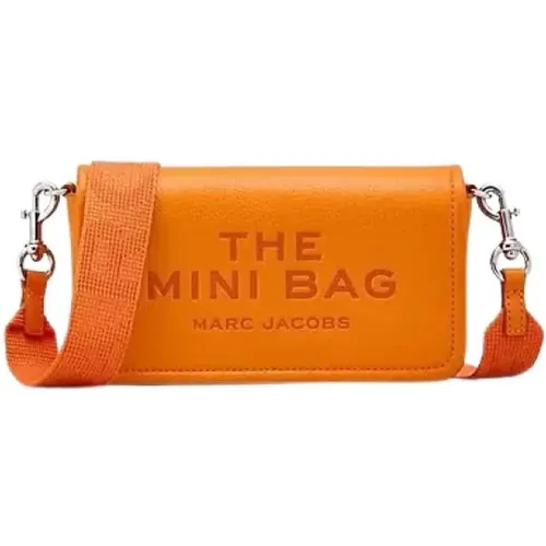 Tangerine Leather Mini Crossbody Bag , female, Sizes: ONE SIZE - Marc Jacobs - Modalova