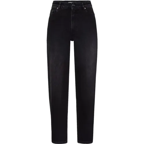 Gerade Bein Stretch Jeans Schwarz , Damen, Größe: XS - IVY OAK - Modalova