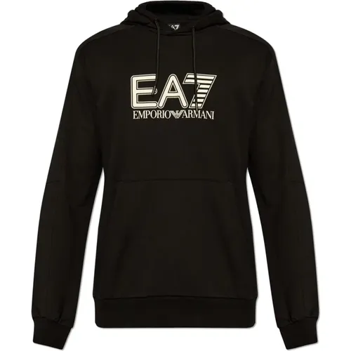 Hooded sweatshirt , male, Sizes: L, S, XS, M, XL - Emporio Armani EA7 - Modalova