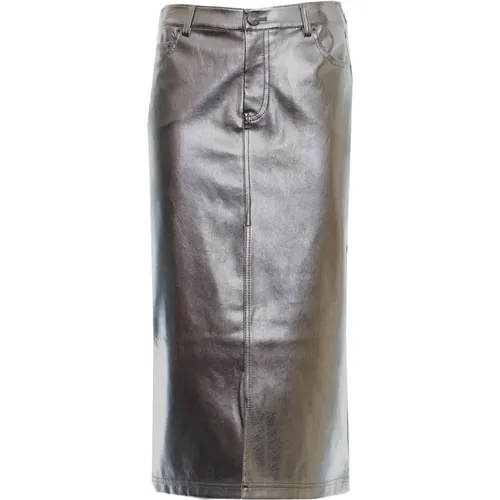 Women's Clothing Skirts Silver Ss24 , female, Sizes: XS, S - Staud - Modalova