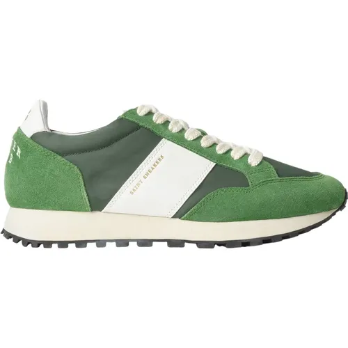 Grüne Wildleder Sneakers Aw24 , Herren, Größe: 44 EU - SAINT SNEAKERS - Modalova