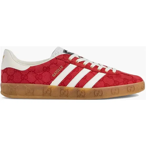 Limited Edition Gucci Gazelle Original GG , male, Sizes: 6 2/3 UK - Adidas - Modalova