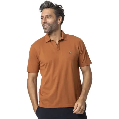 Terracotta Skipper Kragen Polo Shirt , Herren, Größe: L - Gran Sasso - Modalova