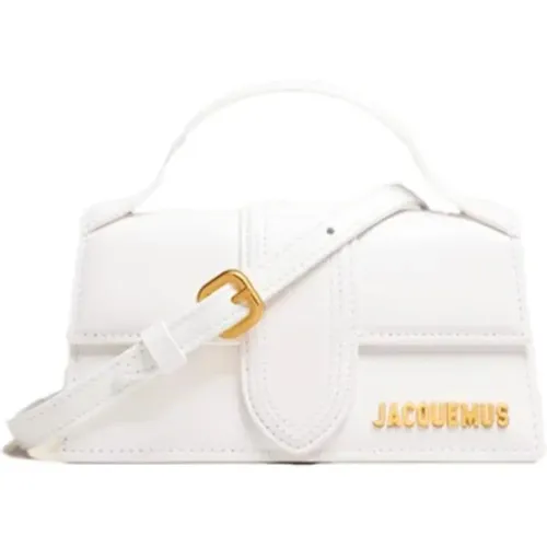 Leather Bag with Gold Logo , female, Sizes: ONE SIZE - Jacquemus - Modalova