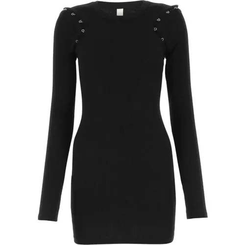 Schwarzes Stretch -Baumwoll -Mini -Kleid , Damen, Größe: S - Dion Lee - Modalova