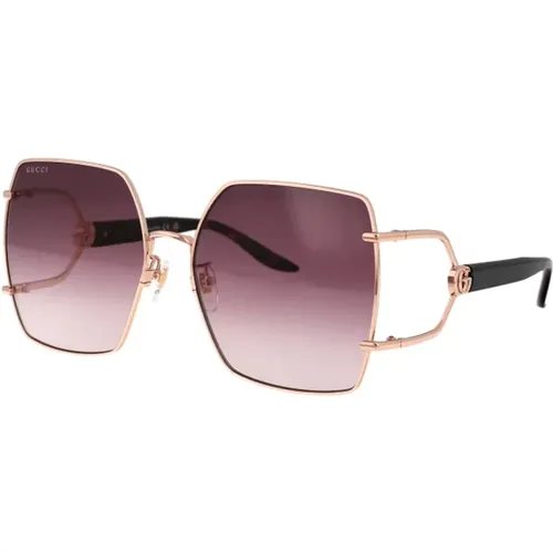 Square Sunglasses Trendy Urban Style , unisex, Sizes: 61 MM - Gucci - Modalova