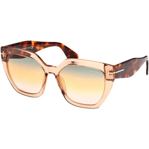 Transparent Light Cat Eye Sunglasses , female, Sizes: 56 MM - Tom Ford - Modalova