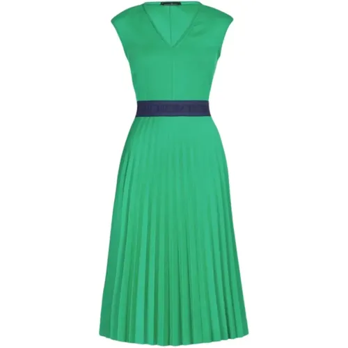 Neopren-Kleid mit tailliertem Oberteil und voluminösem Sonnenrock , Damen, Größe: L - Carolina Herrera - Modalova