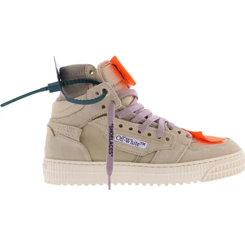 Suede Canvas Off Court Sneakers - Off White - Modalova
