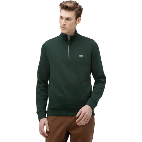 Half-Zip Sweater Anthracite Style Sh8891 , male, Sizes: XS - Lacoste - Modalova