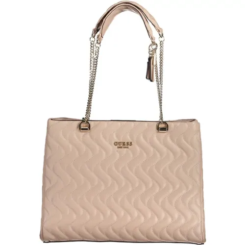 Rosa Handtasche mit Kettenhenkeln , Damen, Größe: ONE Size - Guess - Modalova